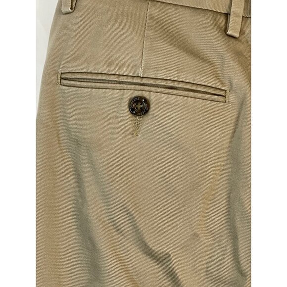 Dockers pants suit pants pockets straight fit cotton solid tan 32 x 30 READ - Picture 8 of 10